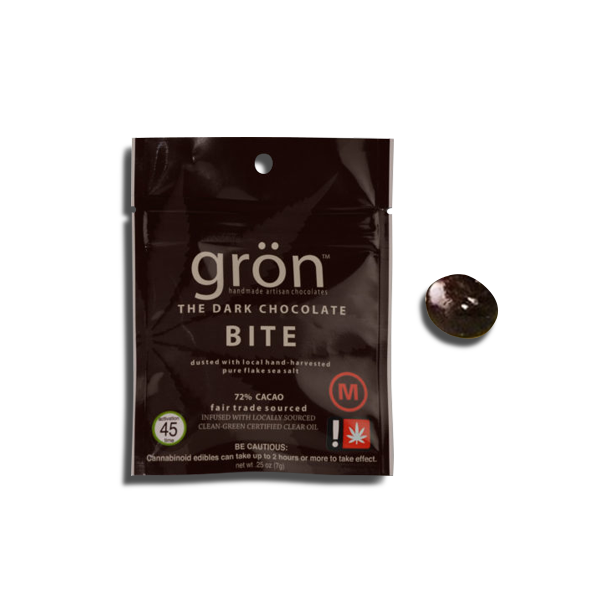 Flowertown Gron Dark Chocolate Espresso Bite THC